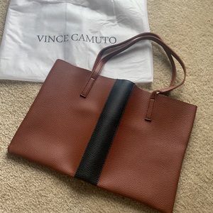 Vince Camuto brown/black bag (red dessert color)